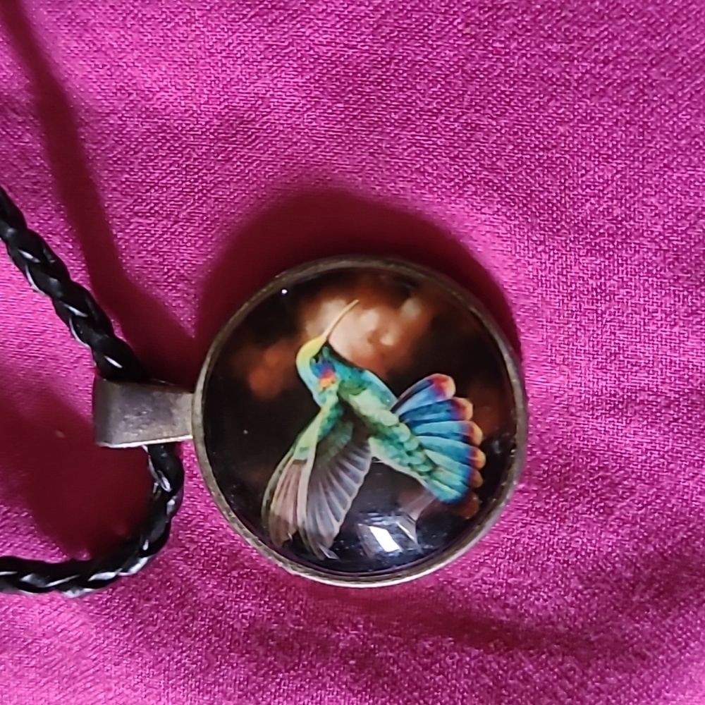 Hummingbird Pendant with chain